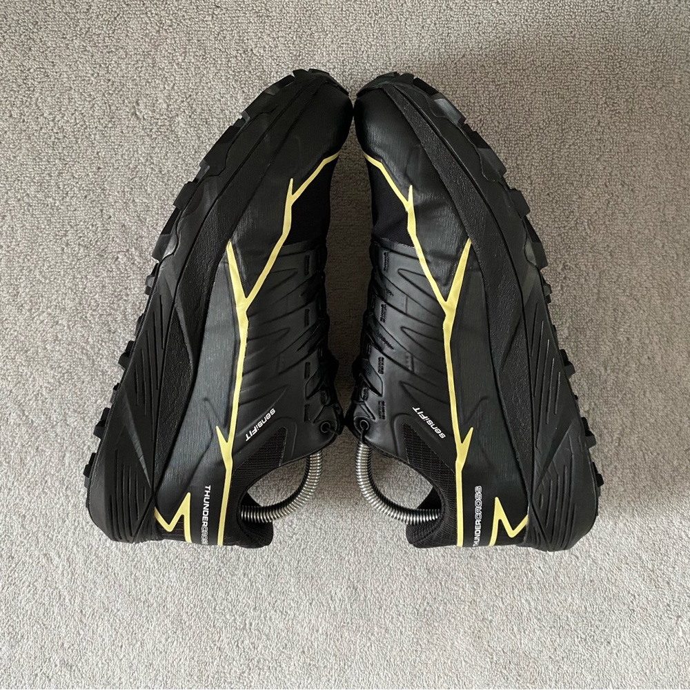 Salomon Shoes Womens 9 Black Yellow Thundercross GTX Hiking Trail Running 473836 - Picture 5 of 10